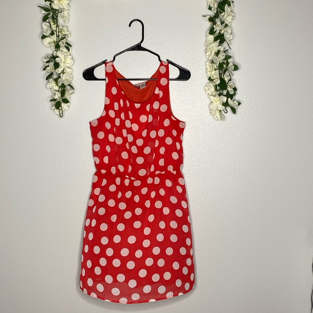 Love On A Hanger polka dot Juniors dress size L